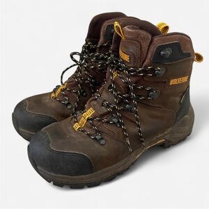 Wolverine Men’s Contractor LX CM Safety Boots in Dark Coffee Size 7